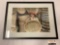 Framed photograph of woman in Sumatra weaving baskets, signed by artist - Howard Koons, 2009,