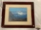 Nicely framed mountain scene photograph, approximately 24 x 20 inches.