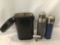 Vintage thermos set of 2 with carry case