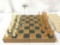 Vintage wood and bone chess set from Hangon Ivory Factory in Hong Kong.