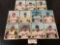 Lot of 11 oversized vintage Dexter Press baseball cards from 1967, approx 5.5 x 7 inches each.