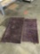 Pair of oriental rugs. Both show wear and tear. Largest rug measures approximately 63x34 inches.