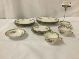 15 piece vintage Czech China set. Largest piece is approximately 10x10x1 inches. JRL