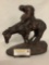 Vintage composite Native American figure on horseback sculpture - The End of The Trail by Daniel