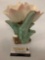 Vintage McCoys mid century 1950s tulip vase in cream