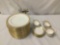 44 pc set of Spode gold rimmed pattern bone china, Rosenthal tea set, Haviland Limoges