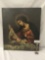 Original vintage oil painting depicting Mary & Baby Jesus - unframed & unsigned