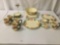 17 pcs of floral Franciscan Earthenware dish set incl. 5 Desert Rose mugs, and much more