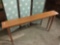 Long skinny wooden hall table with slick design - some minor scratches