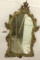 Mid century Italian hand carved wall mirror - has been damaged and repaired in left corner