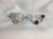 Collection of 5 sterling silver rings with stones incl. Amethyst, Citrine, & more - sizes 9 & 7