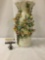 Capodimonte Italian vase with fluted tip signed by unknown artist