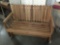 Modern wood rocking bench in good cond