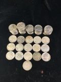 65 nickels incl. 13 buffalo nickels , 2 silver wartime nickels, a barber nickel & 49 Jefferson