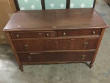 Vintage 4 drawer dresser from Chautaqua Cabinet Co - as is moderate flaws