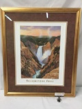 Hand signed and hand numbered print of Monte Dolacks Yellowstone falls. 36/300