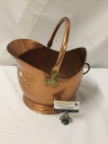 Nice vintage copper coal bucket