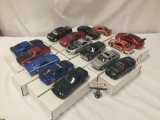Collection of 15 die-cast model cars incl. Jada Toys, Johnny Lightning, Welly and more see desc