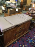 W.D. Allison Co. medical exam table. Adjustable elements and drawers all work well