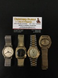 Collection of 4 watches incl. Waltham, Guen, Evans & Quantam - see pics untested