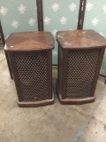Pair of Sansui SF-2 omnidirectional hi-speakers tested and working