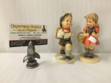 2 Goebel MI Hummel figurines incl. MK3 hiking boy and MK3 girl with picnic basket