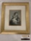Framed print of madonna and child, approximately 15 x 13 inches