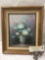 Original still life oil painting by Robert Cox of flowers in a vase