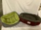 Lot of 2 gently used Dog beds for smaller dogs, Orvis- Small, E&E Co. approx 28x22x6 inches