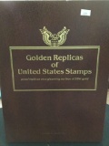 Approx 180 first day covers w/ 22K Golden Replicas of United States Stamps from 2007 James M Traynor
