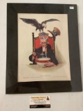 1917 Cream of Wheat advertising print by Galen J. Perfect, matted, approx 13x16 inches