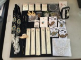 Beautiful collection of estate necklaces and bracelets including some art glass pieces