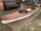 Vintage Easy Rider fiberglass canoe w/ 2 Carlisle canoe paddles