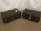 Pair of 2 vintage steamer trunks or footlockers in fair cond