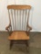 Vintage stick back oak American rocking chair