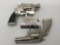 Pair of vintage die cast Hubley Trooper pistol cap guns - both tested and working, different eras