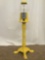 Vintage yellow gum ball machine w/ classic design, fine cond see desc