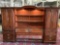 3 pc American Drew bedroom lot - Lighted queen headboard w/ 2 side cabinets/nightstands