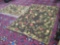 Lot of 2 matching wool area rugs in 2 sizes with floral design, both in great shape