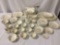 Lot of over seventy pieces of Spode Buttercup English China dinner service: cups, saucers, plates