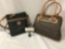 Lot of 2 high quality women's Giani Bernini leather handbags/ purses.