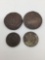 Russian currency incl. 1770 EM 5 Kopek, 1812 5 Kopek, 1 ruble soviet coin w/ Lenin face & 1783 5