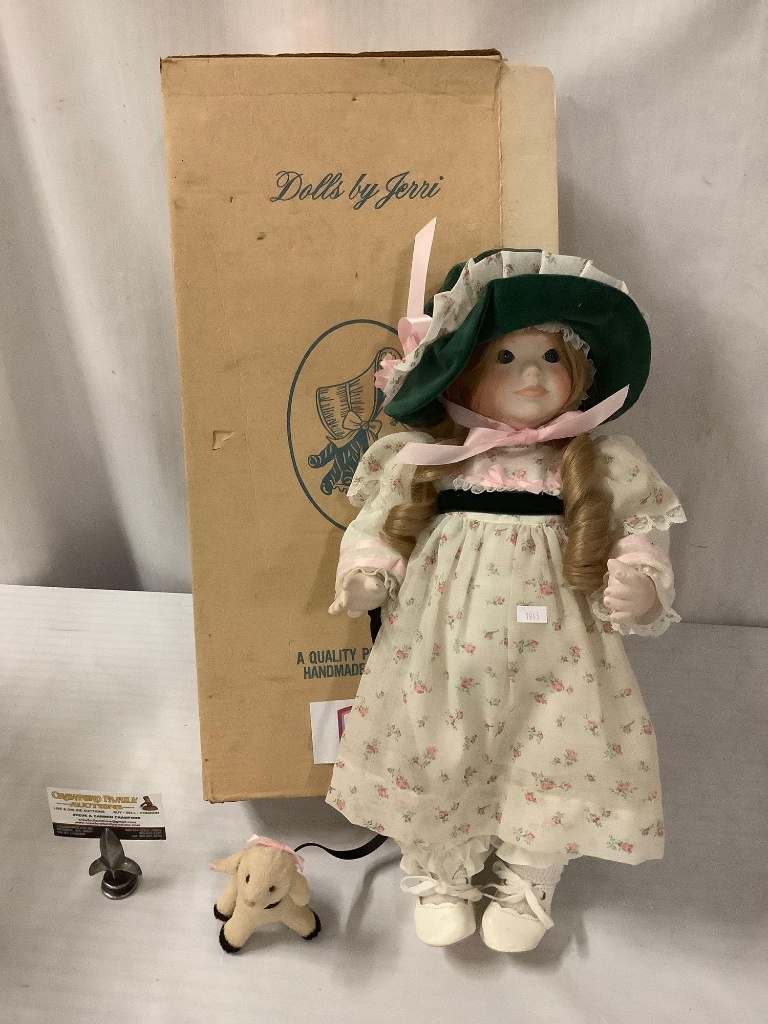 mary had a little lamb porcelain doll