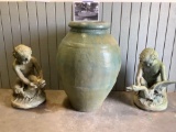 Historic - Its The Water - Olympia brewery beer fountain w/ large center vase & mounted cherub