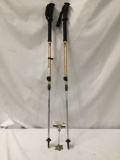 Pair of black diamond contour flick lock trekking poles