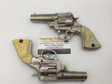 Vintage 50s Stevens Bang-O die cast cap gun pistols in working cond - rare classic cap gun