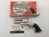 Vintage 50s Hubley Dagger Derringer pistol cap gun with original box - tested/working, rare model