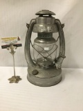 Vintage steel Embury No.2 Air Pilot lantern from Embury Manufacturing Co