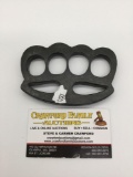 Pair of vintage metal brass knuckles.