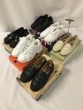 6 pairs of women's shoes, gently used with boxes: Timberland, Easyspirit, Nike, Reebok and more